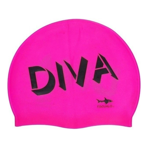 Gorra Natacion Adulto Modelo Diva - Escualo Color Rosa Diseño de la tela Estampada Talla unitalla