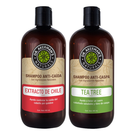  Shampoo Anticaida Y Anticaspa Dr. Akermans Naturals 2-pack