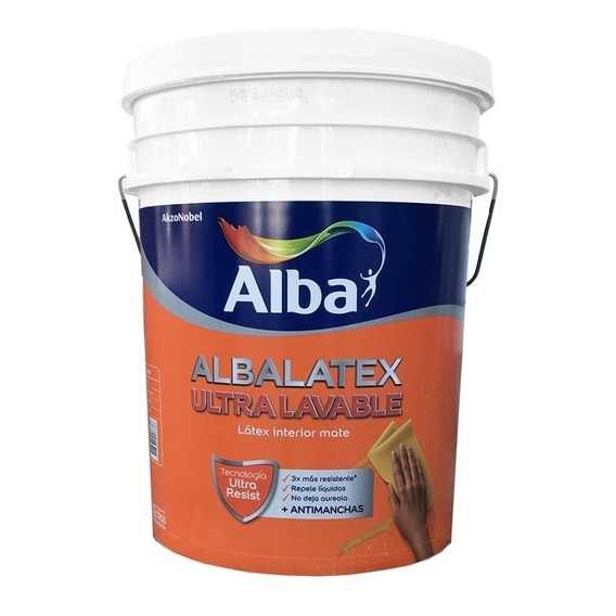 Albalatex Ultra Lavable Interior Mate 20 Lts | Giannoni