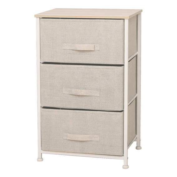 Mueble Organizador 3 Cesto Cajones Tela Esctructura Acero