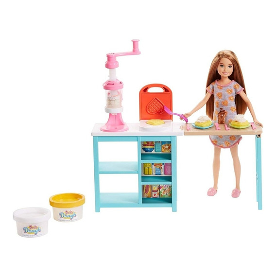 Barbie Muñeca Stacie Chef Desayuno Set Cocina Y Crea Mattel