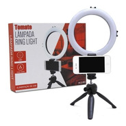 Iluminador Ring Light Tomate Mesa Com Suporte 8p Mlg055
