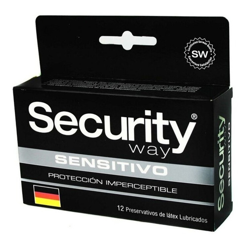 Condones Security Way 12 Preservativos Ultra Sensibles