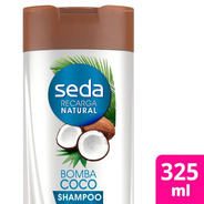  Shampoo Bomba Coco Recarga Natural  Seda 325ml