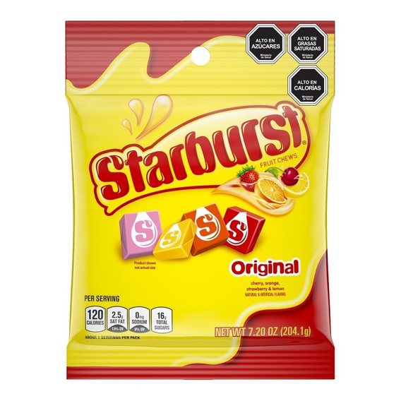 Starburst Original Caramelos Masticables Frutal 204g