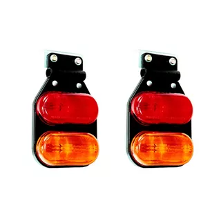 Juego Faros Flexibles Dobles Camion Acoplado Trailer Baiml