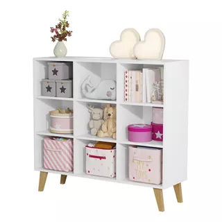 Organizador Estante Brinquedo Para Quarto Infantil Branco