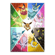 Quadro Pokémon Eevee Decorativo Personalizado Em Mdf