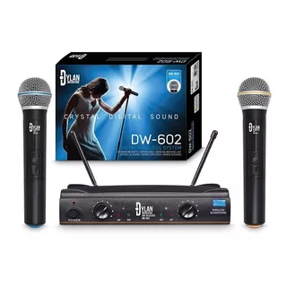 Microfones Dylan Dw-602 Dinâmico Cardioide Cor Preto