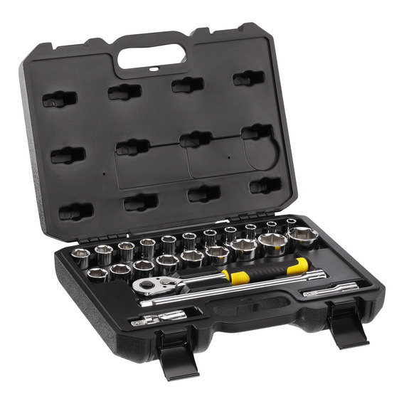 Juego Set Tubos Llave Crique 1/2 PuLG 24 Pz Stanley Fatmax