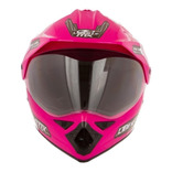 Capacete Moto Pro Tork Liberty Mx Pro Vision 60 Rosa Tamanho do capacete M