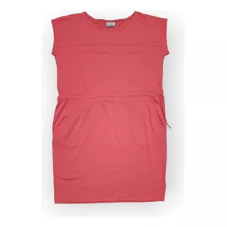 Vestido Columbia De Mujer Talla Mediana Color Coral Manga Co