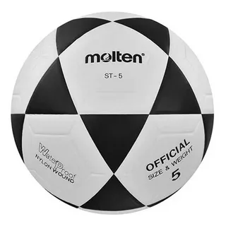 Bola Molten De Footvolley Ou Futebol St-5 Cor Branco-preto