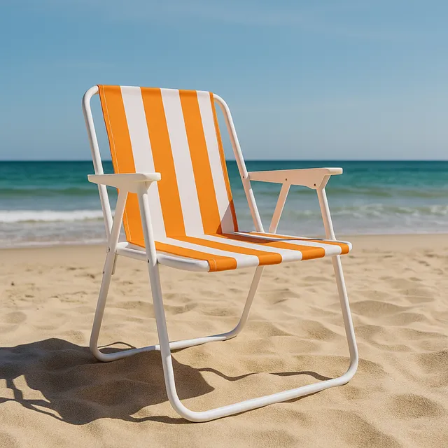 Cadeira Alta Praia Piscina Relax Reclinável Camping Varanda