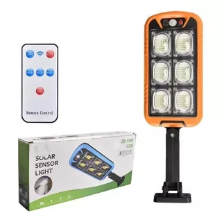 Lampara Poste Solar 150 Led Sensor Infrarojo Grande Exterior