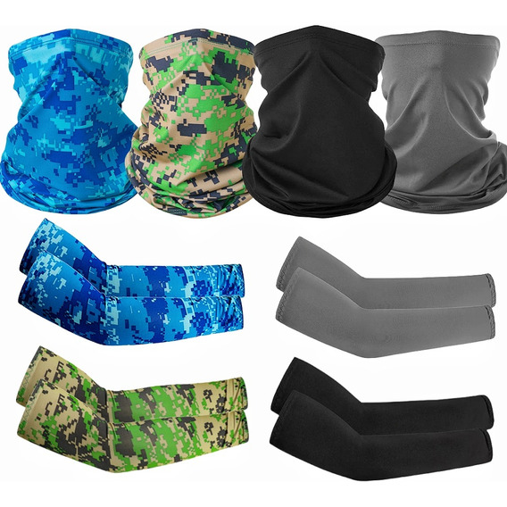 Mangas Protectoras Para Brazos Protección Solar Uv, Bandana