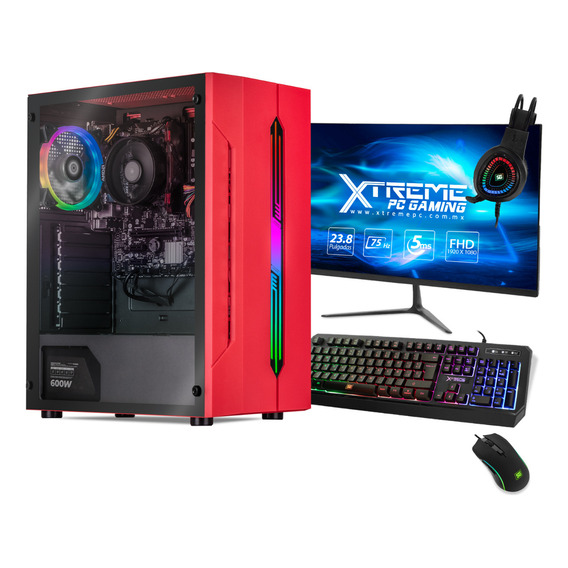 Xtreme Pc Amd Radeon Vega Ryzen 5 8gb Ssd 250gb Monitor 23.8