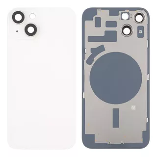 Tapa Trasera Cristal Lentes Compatible iPhone 14 Plus Blanco