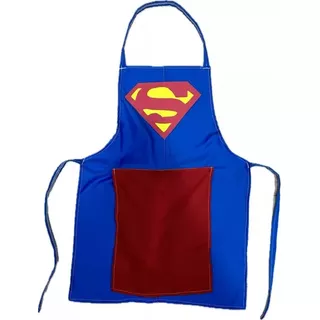 Mandil Delantal Parrillero Regalo Broma Superman Ajustable