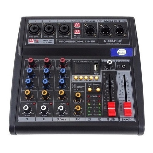 Consola Steelpro Technologies MIX-3.1PRO de mezcla