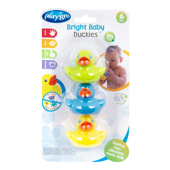 Set De Patitos De Goma Para Baño Playgro