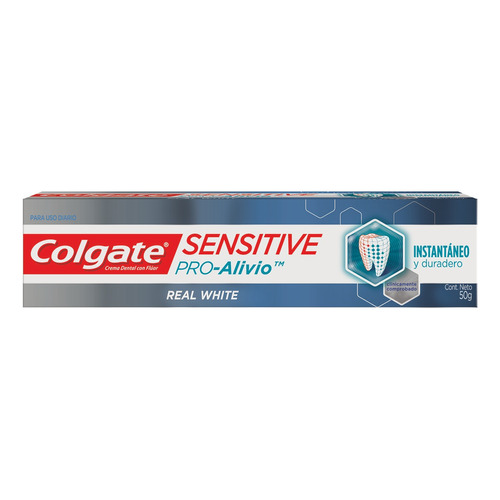 Colgate Sensitive Pro Alivio Real White Crema Dental 50g