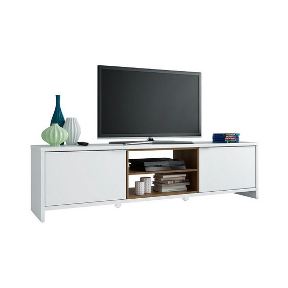 Mueble Para Tv Madesa Metz Hasta 75'' Color Blanco