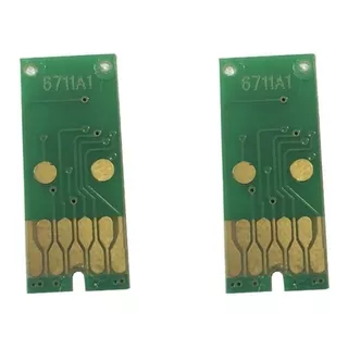 02 Chips Compatível Lixeira Caixa Epson T6711 Ecotank L1455