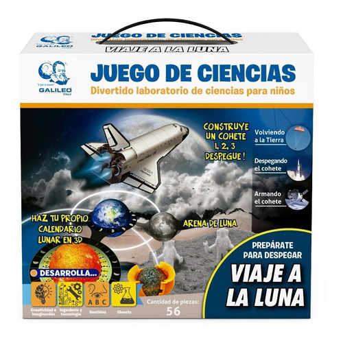 Juego Ciencia Viaje A La Luna Galileo Experimentos Premium