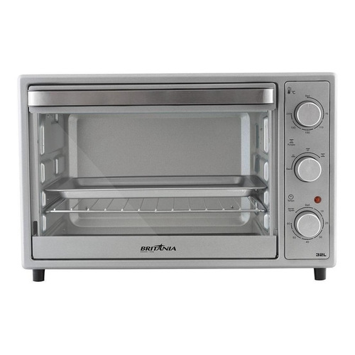 Forno de bancada elétrico Britânia 32L 32L prateado 220V