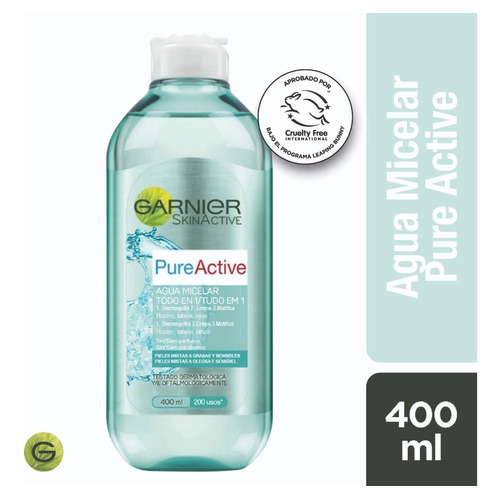 Agua Micelar Pure Active Garnier Skin Active Tipo de piel Piel Mixta/Grasa