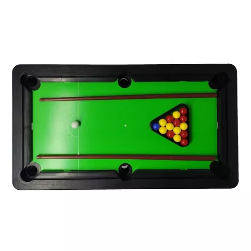 Mesinha de Sinuca Infantil Snooker Brilhar Com 02 Tacos - Sinuca