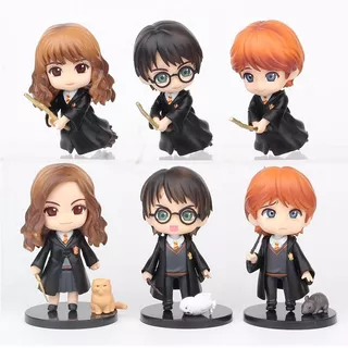 Set Harry Potter X 6 Figuras Pvc Ron Hermione Loose Calidad 
