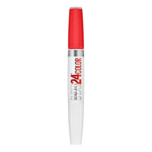 Labial Maybelline Super Impact SuperStay color steady red-y satinado