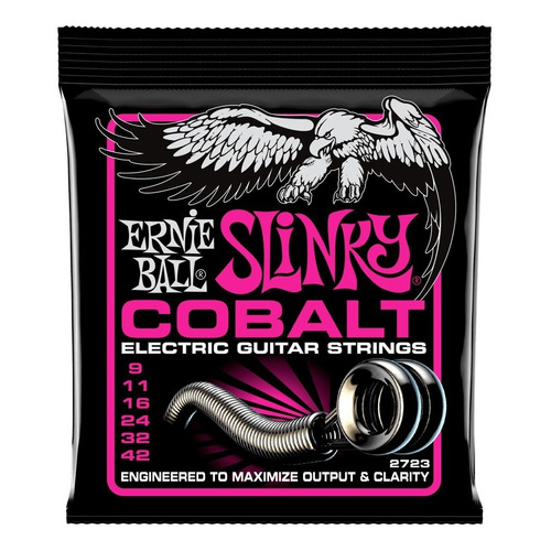 Encordado Ernie Ball Guitarra Eléctrica Cobalt P02723 09-42