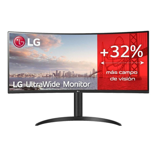 Monitor gamer curvo LG UltraWide 34WP65C LCD 34" negro 100V/240V