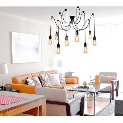 Lampara Colgante Medusa Original Premiun 8 Luces Moderno Lk