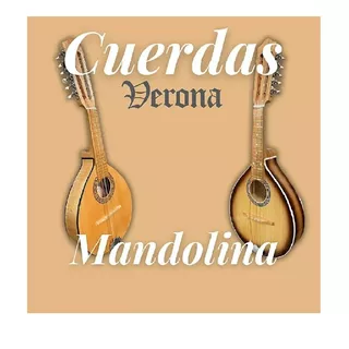 Encordado 12 Cuerdas De Mandolina Verona Plateada Metálicas