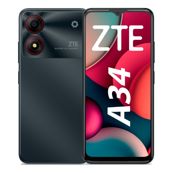 Zte Blade A34 6gb ( 2gb Físicos + 4gb Virtual) 64gb Gris