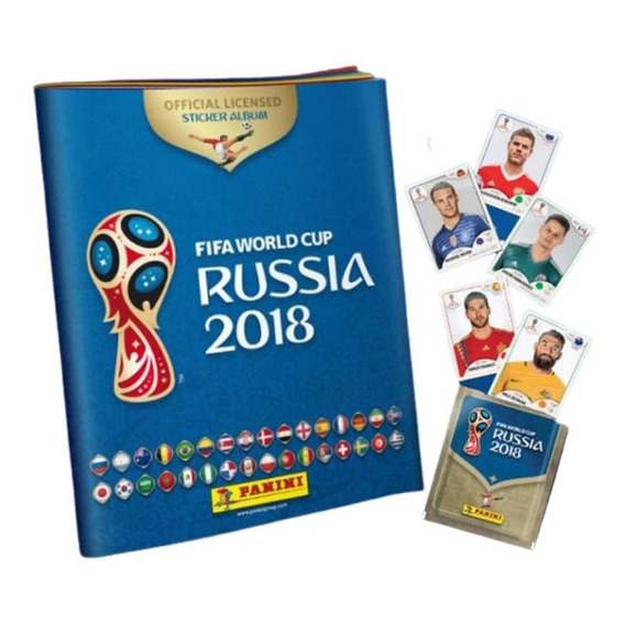 Álbum + 100 Sobres Mundial De Russia 2018