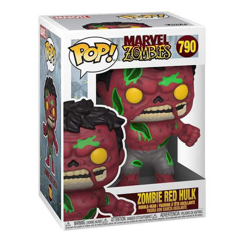 Figura Funko Pop Bobblehead Marvel Zombies Hulk Red 790