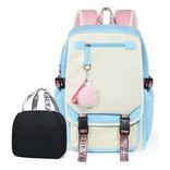 Mochila + Cartera Informal Para Niñas, Estudiantes, 21l - 03