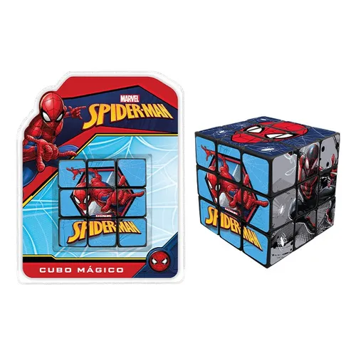 Cubo Magico Spiderman Avengers 3x3 Anti Estres Fidget Toy Color De