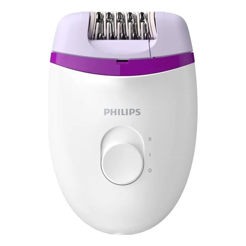 Depiladora eléctrica Philips Satinelle Essential BRE225/00 color blanco y morado 100V/240V