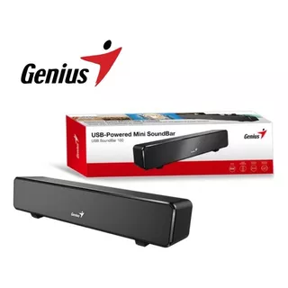 Barra De Sonido Genius Usb 3.5mm Soundbar 100 Mini6w Rms Hq