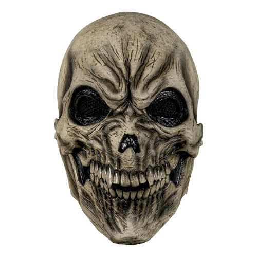Máscara Muerte Calavera Skull Disfraz Halloween Terror Color Beige
