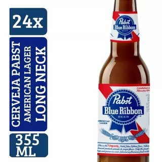 Cerveja Pabst Blue Ribbon 355ml Long Neck (24un)