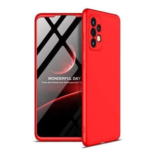 Carcasa Para Samsung A72 360° Marca - Gkk Color Rojo