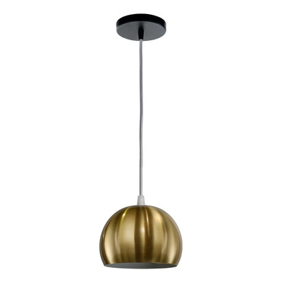 Lampara Colgante 1 Luz 15cm Oro Diseño Moderno Apto Led