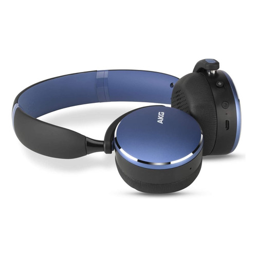 Audífonos Inalámbricos Akg Y500 Recargables Color Azul